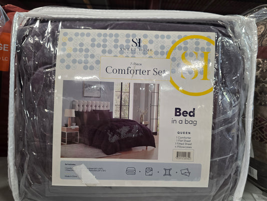 Sweet Home Collection™ Queen 7 Piece  Comforter Set