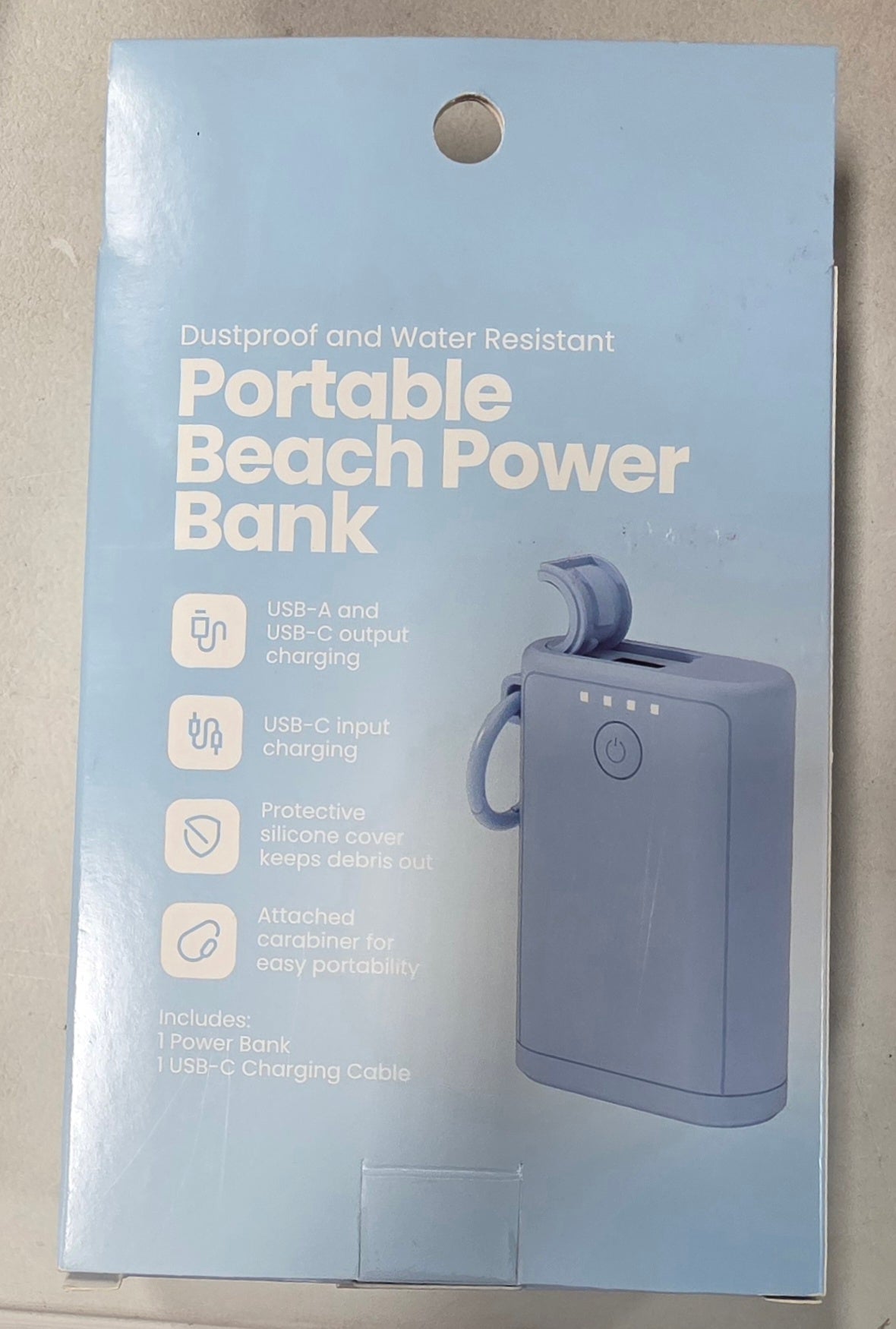 GEMS Portable Outdoor 6000mAh Power Bank - Light Blue