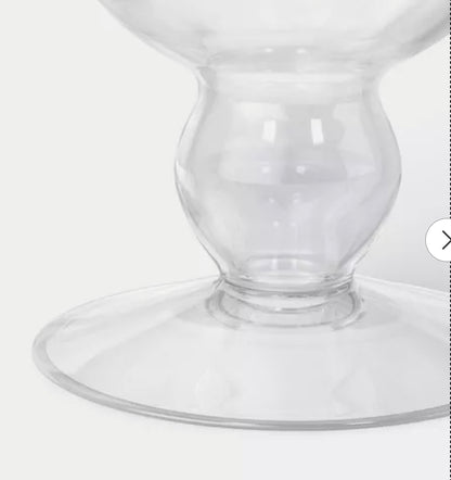 Tall Glass Footed Vase Blown - Threshold™ PICKUP ONLY