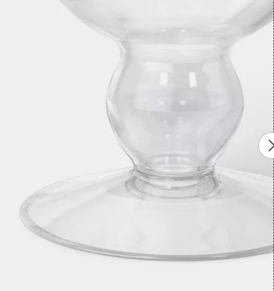 Tall Glass Footed Vase Blown - Threshold™ PICKUP ONLY