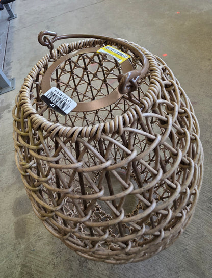 AS-IS Open Weave Large Outdoor Lantern 19.5" Tall