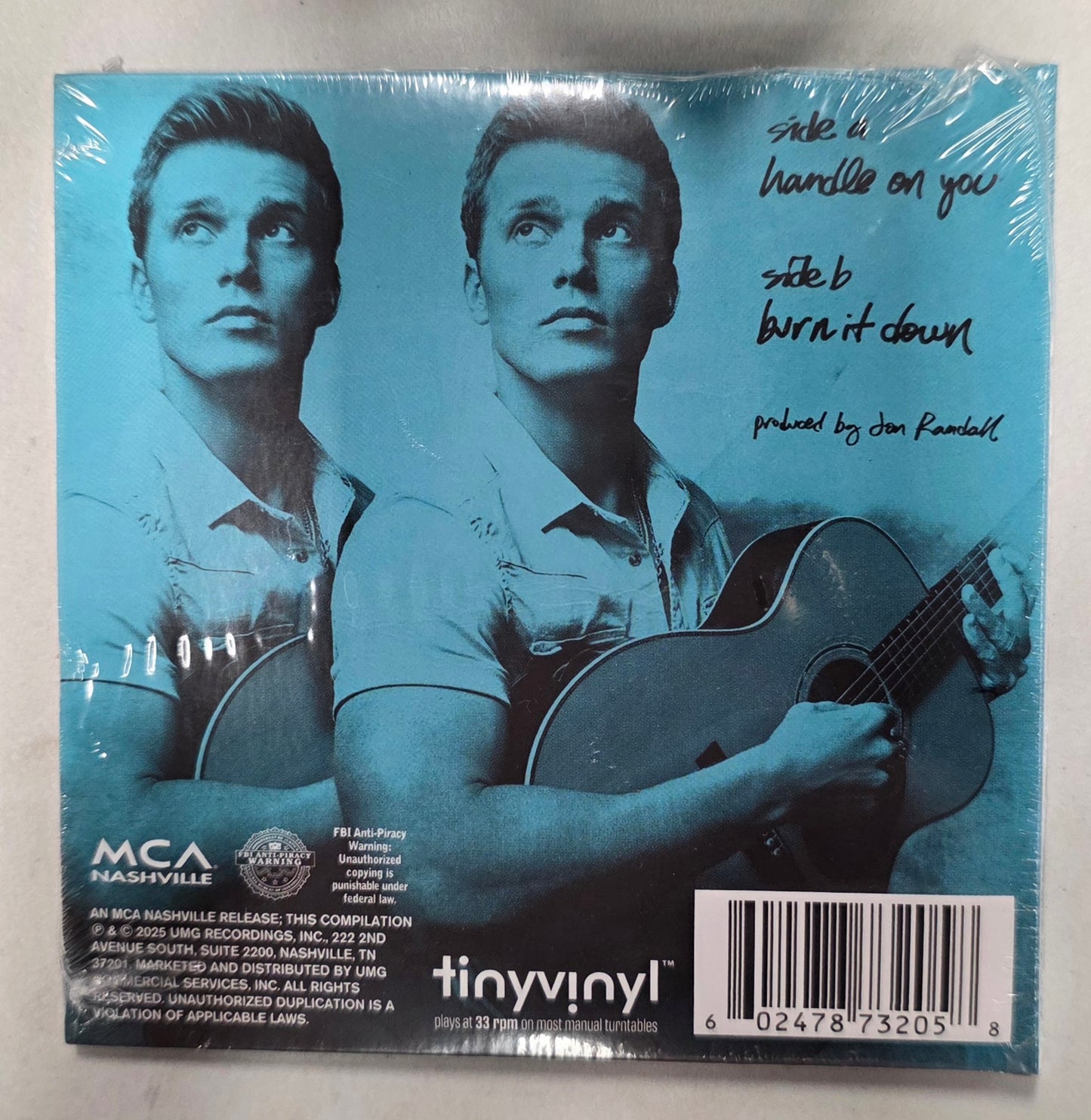Parker McCollum Tiny Vinyl Edition - Handle On You/Burn It Down (vinyl 4 inch)