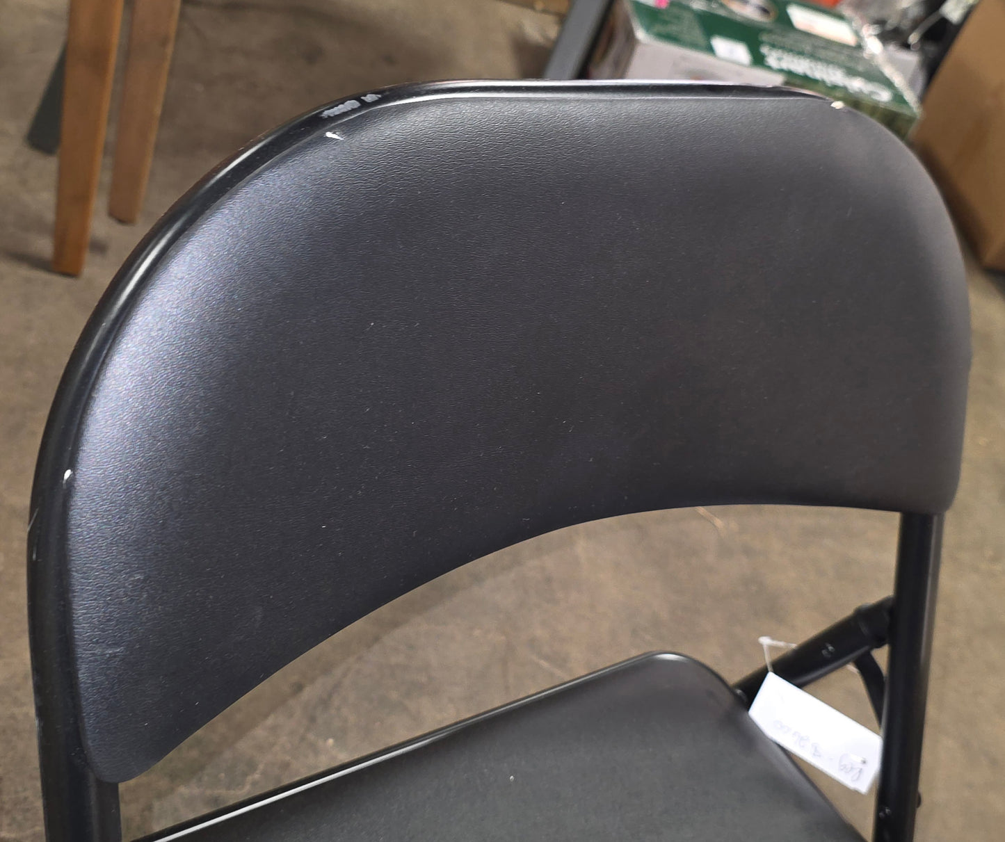Black Folding Chair, AS-IS. PICKUP ONLY