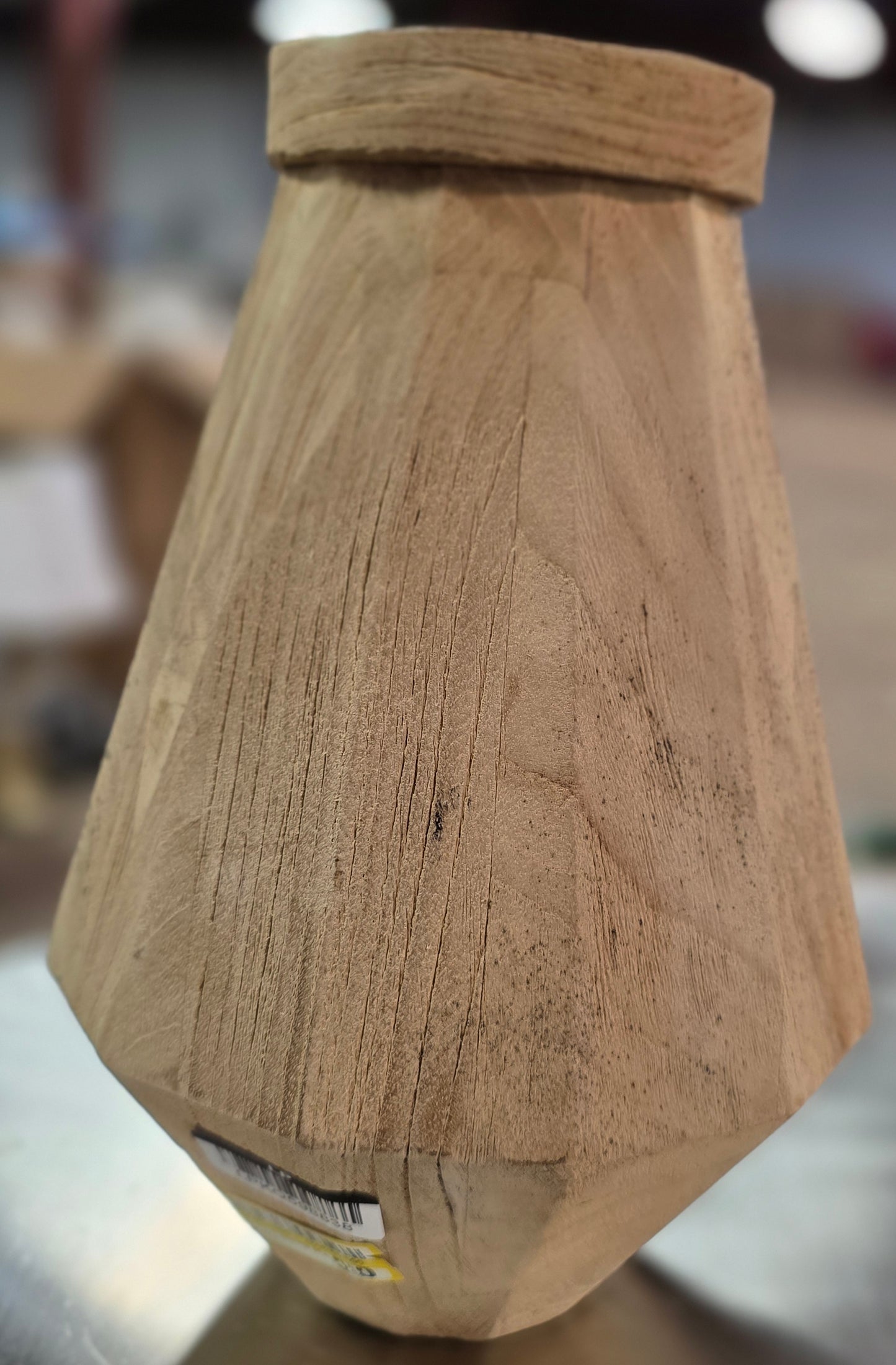 10" Tall Bleached Wood Vase - Threshold™ AS-IS