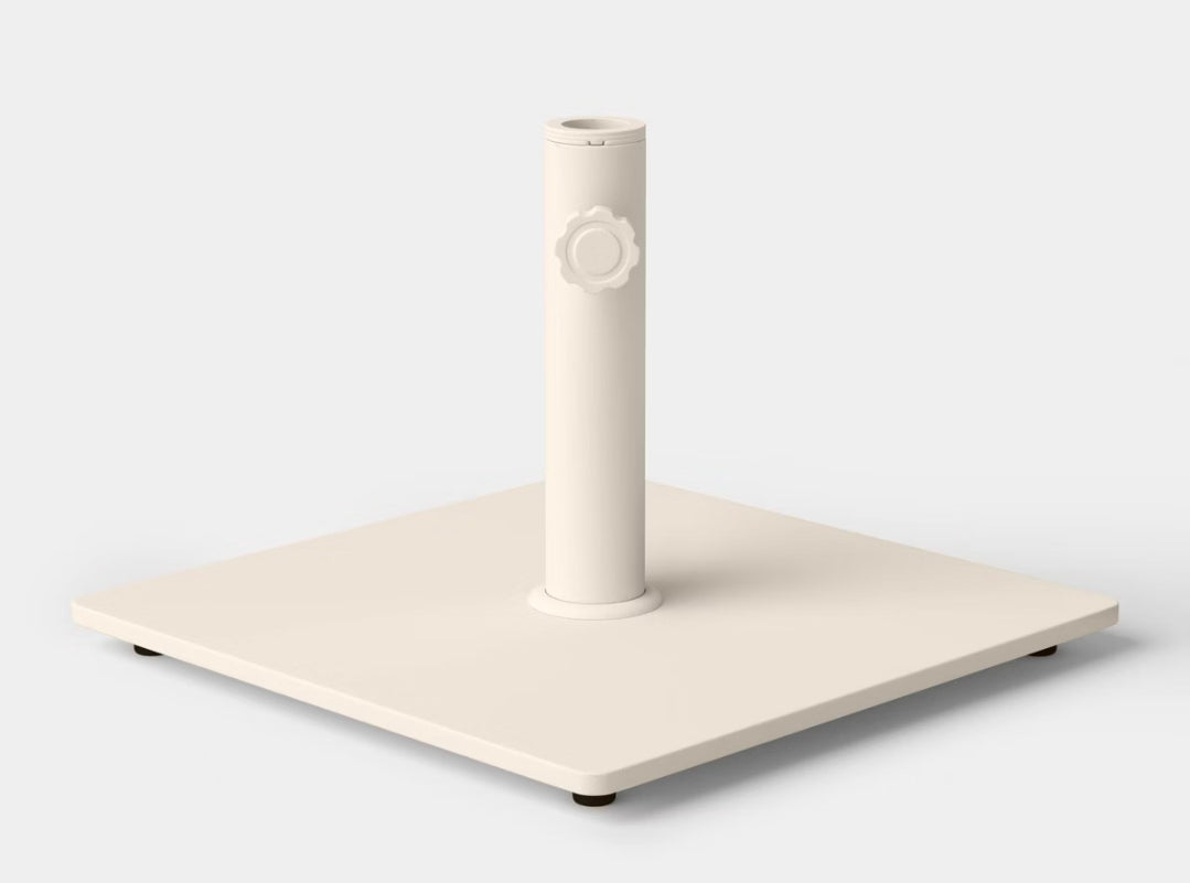 25lb Square Outdoor Patio Table Umbrella Base Ivory