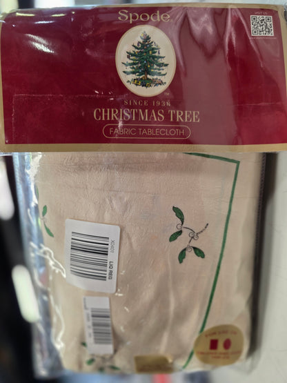 Spode Christmas Tree Tablecloth 60" x 102" for Oblong & Oval Tables