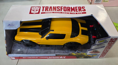 Jada Toys Transformers RC 1977 Chevrolet Camaro Bumblebee 1:16 Scale