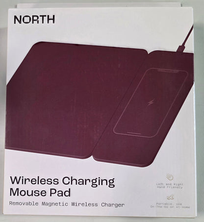 North Wireless Charging Mouse Pad - Plum Purple: Polyurethane Desk Accessory