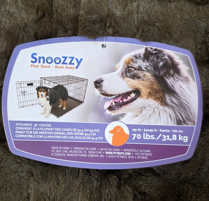 SnooZZy® Cozy Comforter Brown Dog Kennel Mat Large