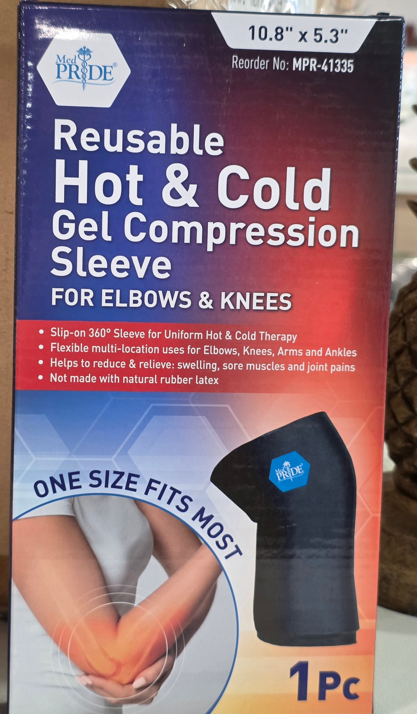 MED PRIDE Gel Compression Sleeve for Elbow, Knee, Arm, Reusable Hot & Cold Therapy for Pain Relief
