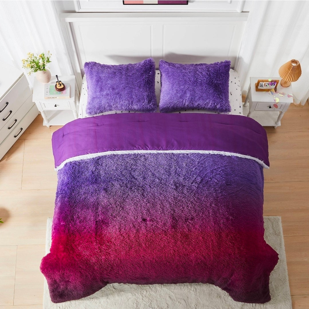 Celestial Garden Full/Queen Faux Fur Comforter