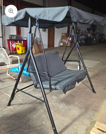 2 Person Porch Swing with Canopy PICKUP ONLY
