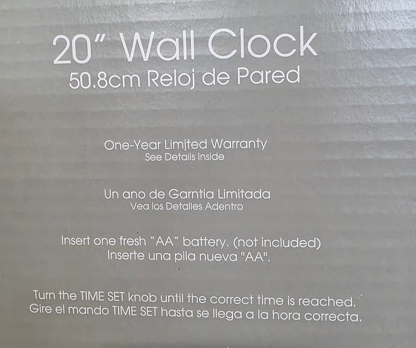 Westclox 20" Wall Clock