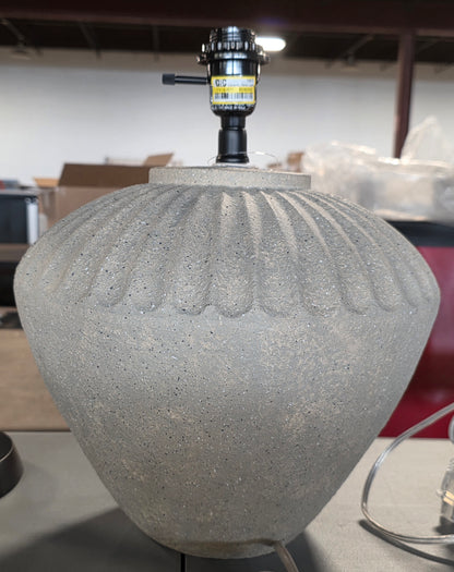Ceramic Table Lamp Tan Base Only