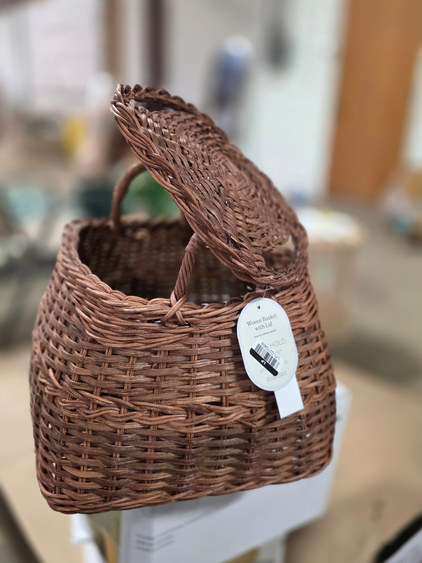 Square Rattan Basket Dark Brown - Threshold™ designed with Studio McGee