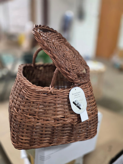 Square Rattan Basket Dark Brown - Threshold™ designed with Studio McGee