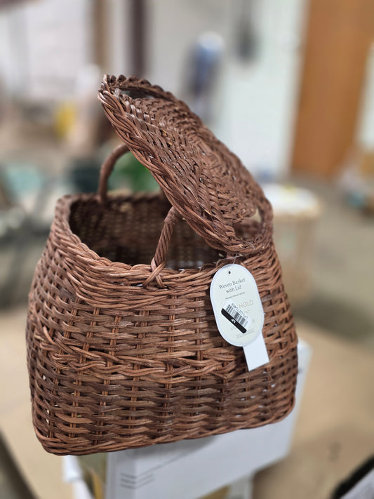 Square Rattan Basket Dark Brown - Threshold™ designed with Studio McGee