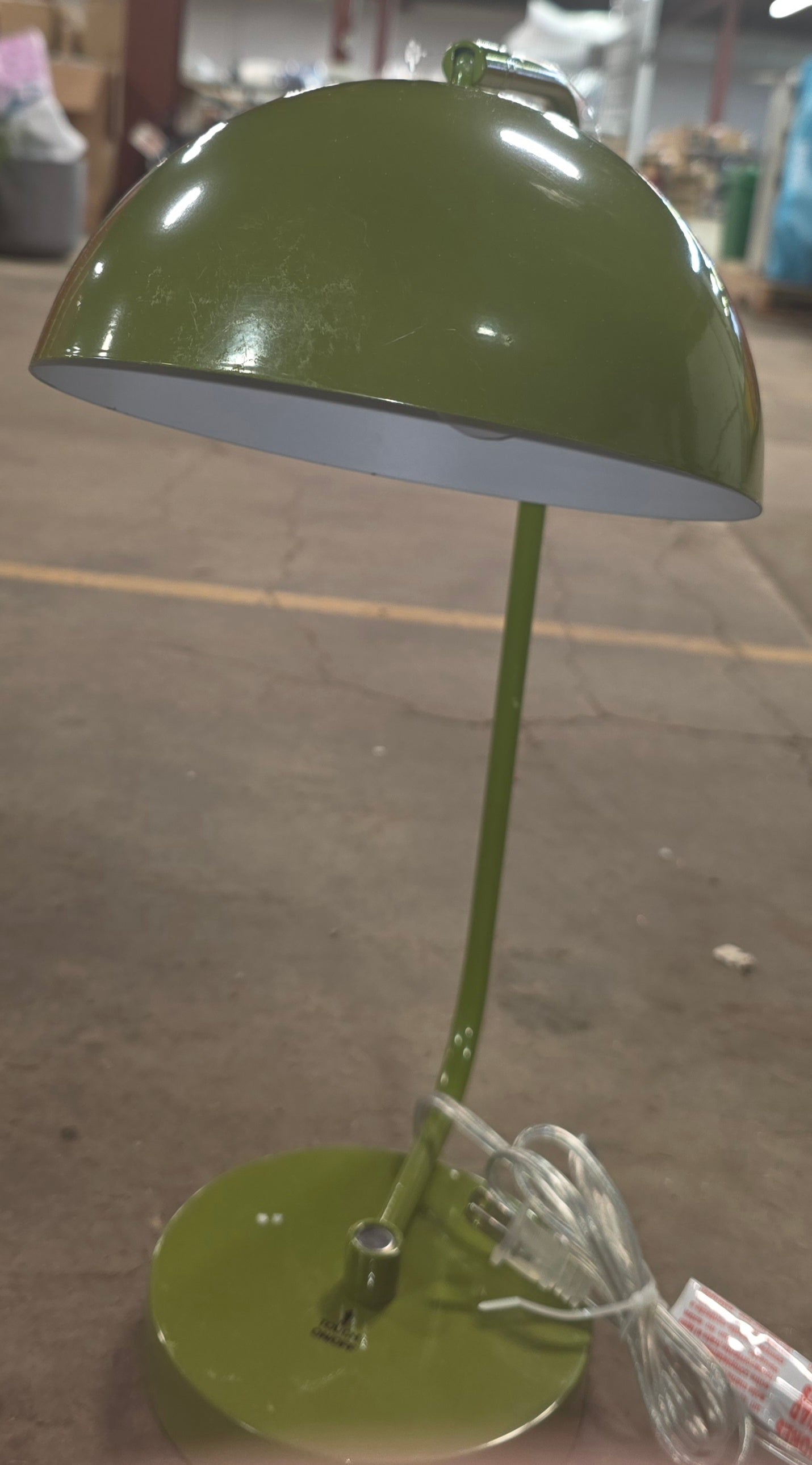 Glossy Metal Table Lamp Green - Room Essentials AS-IS