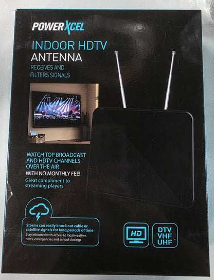 PowerXcel Indoor HDTV Antenna Receives and Filters Signals