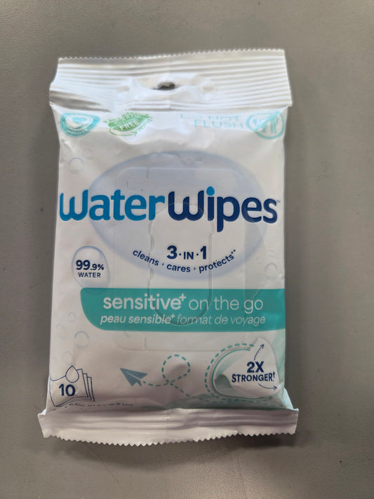 Water wipes sensitive on the go