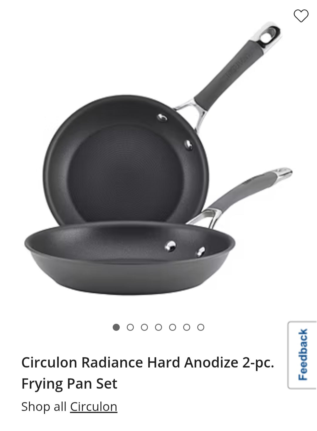 Circulon Radiance Hard Anodize 2-pc. Frying Pan Set