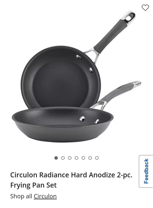 Circulon Radiance Hard Anodize 2-pc. Frying Pan Set