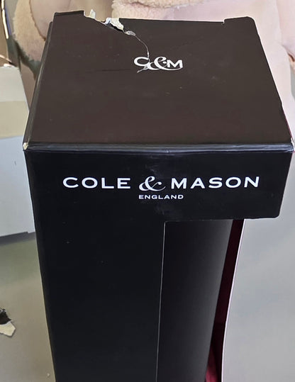 Cole & Mason Electric Gravity Salt and Pepper Grinder Black