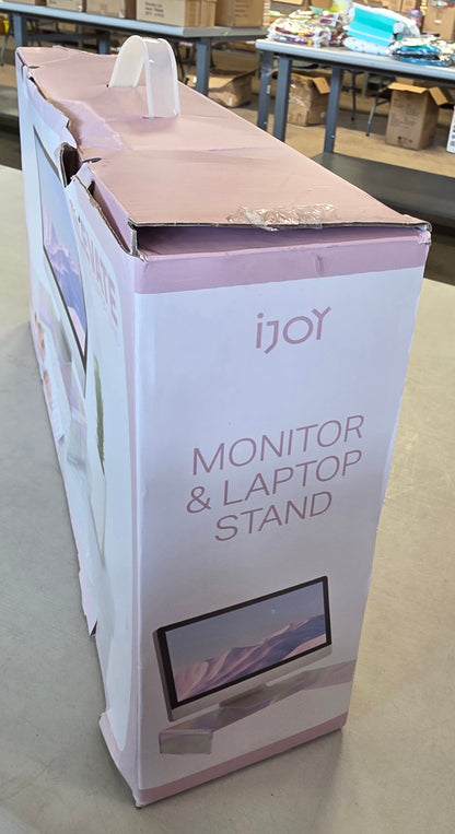 iJoy Elevate Monitor and Laptop Stand for Laptops upto 17” – Opal Sky