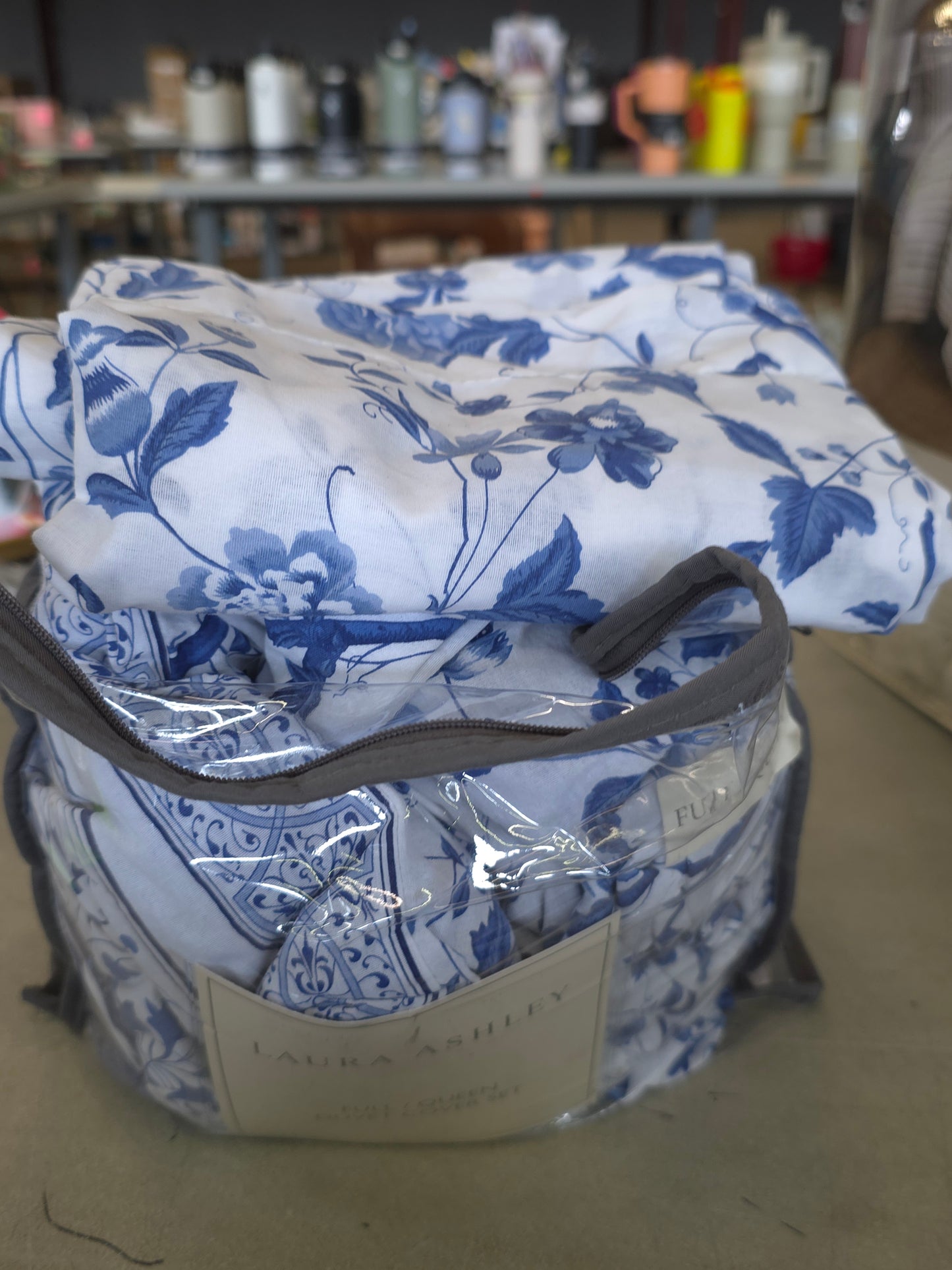 Laura Ashley Duvet Cover & Sham Set, F/Q Open pkg