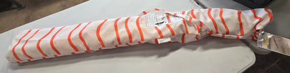 6' Round Striped Beach Umbrella Orange - Room Essentials™ PICKUP ONLY