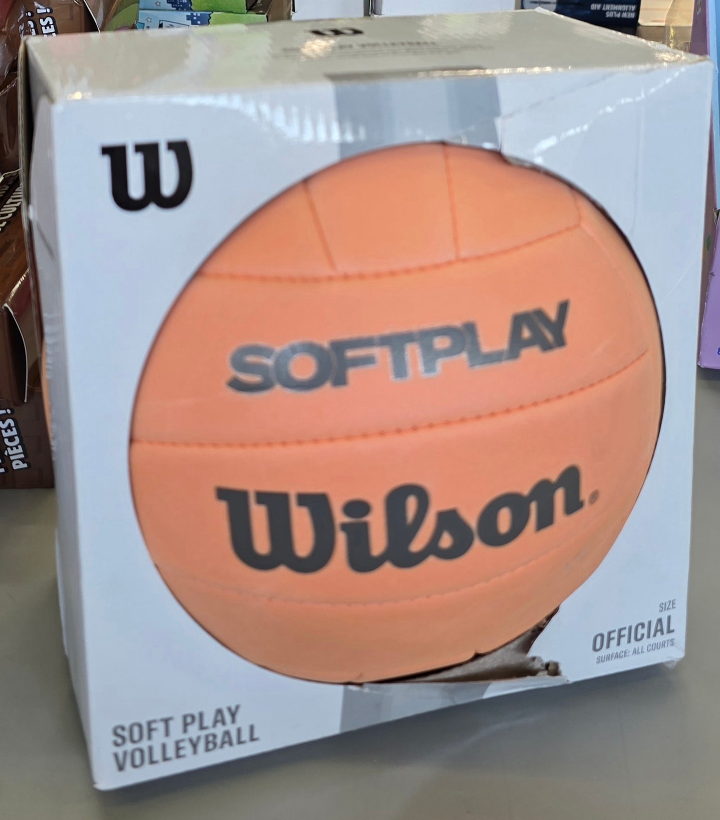 Wilson
Wilson Soft Play Volleyball - Orange: Regulation Size, EVA Shell & Fill, 8.2" Diameter, Sports Ball