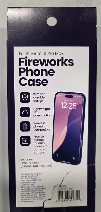 Fireworks Phone Case for iPhone 16 Pro Max