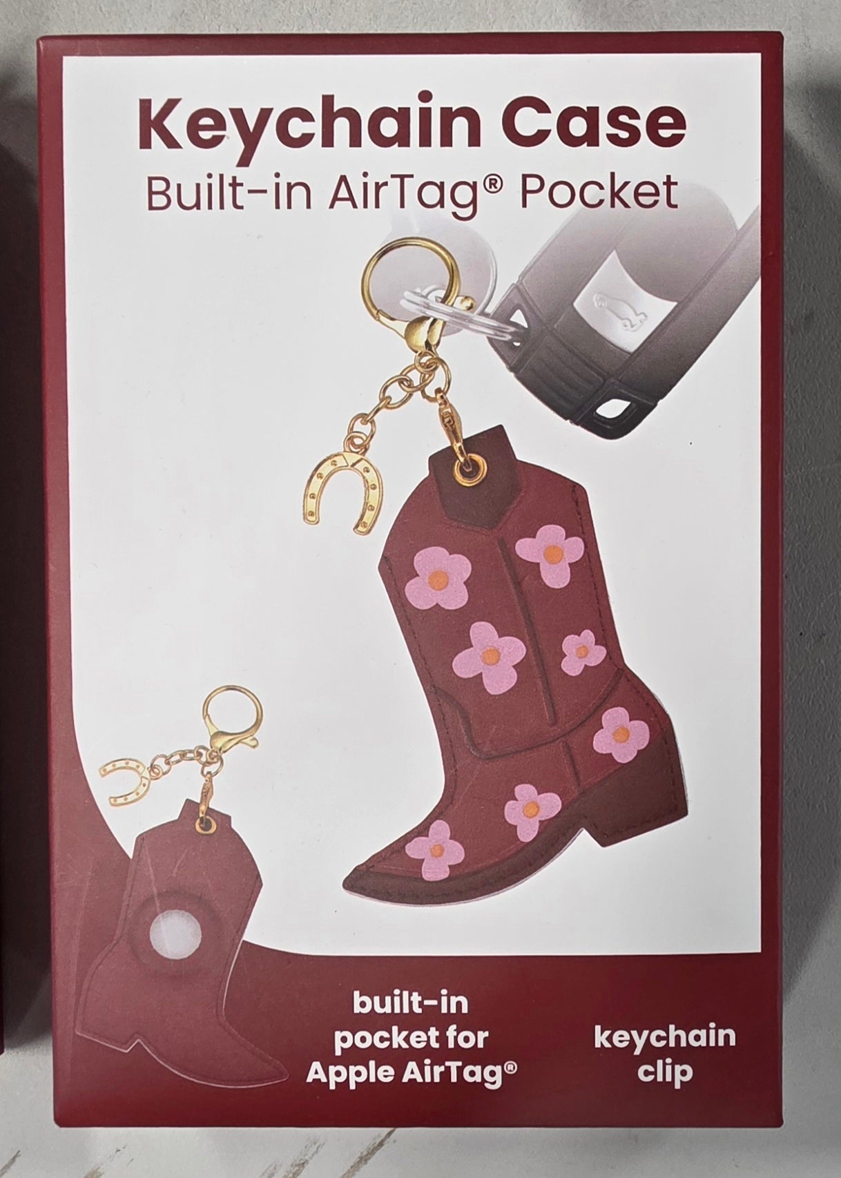 Vivitar Airtag Keychain - Cowboy Boot