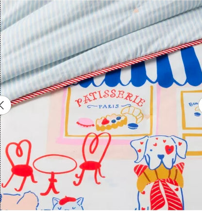 Full/Queen Comforter Set - Patisserie Scene Kids