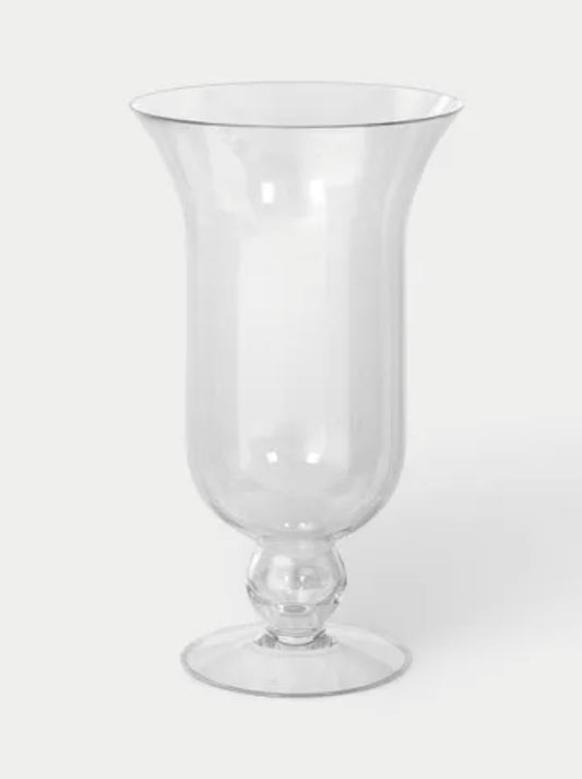Tall Glass Footed Vase Blown - Threshold™ PICKUP ONLY