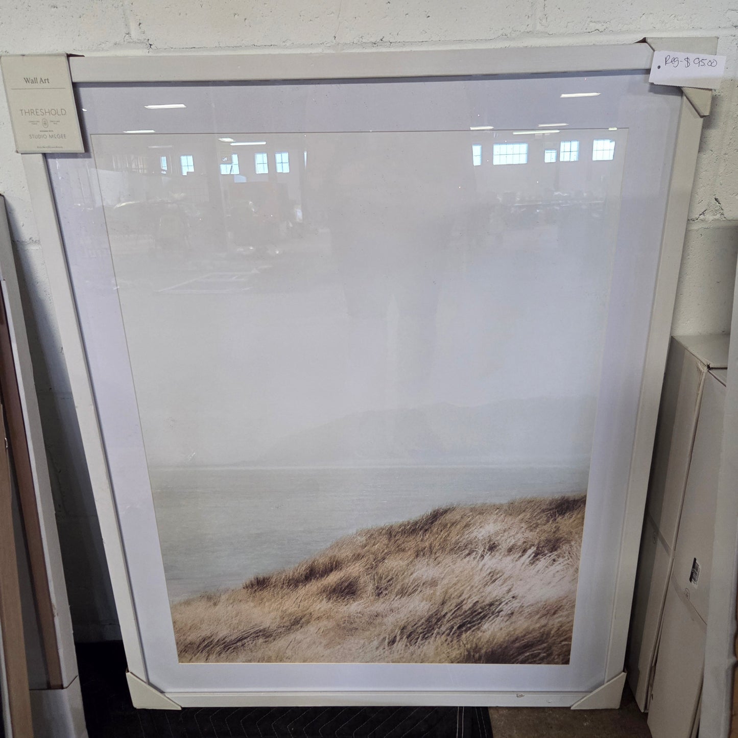 Framed underglass wall art - AS IS - BOTH HAVE SOME COSMETIC FLAWS (see pictures) - PICK UP ONLY