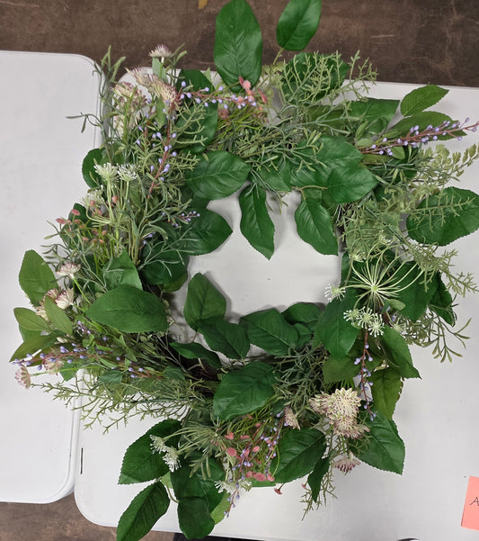 Faux Wreath 26" Wildflower Outdoor Reath Studio McGee  PICKUP ONLY
