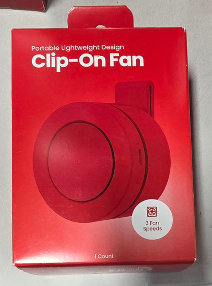 GEMS Clip on Personal Fan - Red