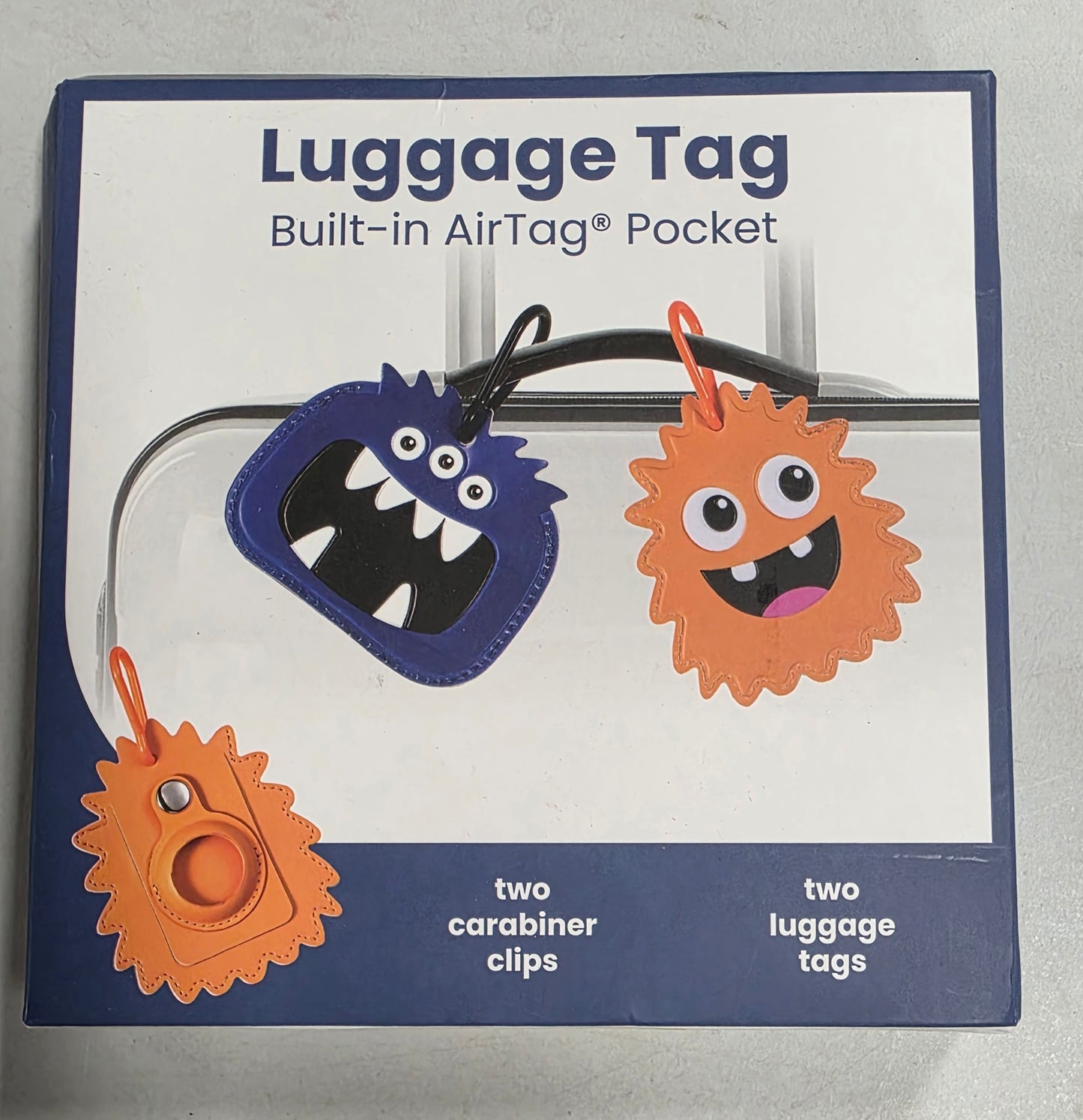 Vivitar Kids' Travel Pack Monsters built in Air Tag for Luggage/Backpacks