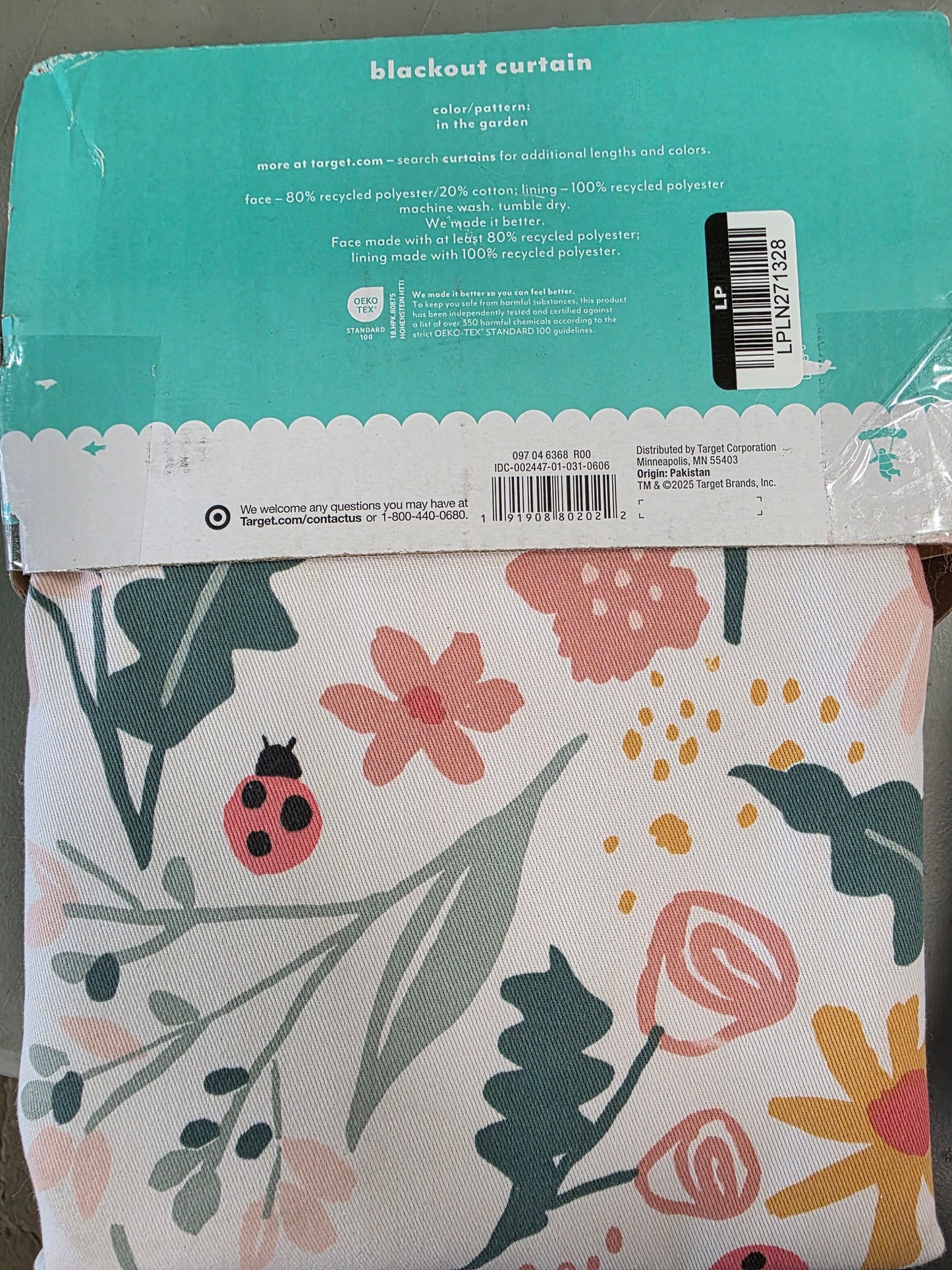 Blackout Curtain 42"W x 84"L In the Garden Kids' Blackout Window Curtain Panel