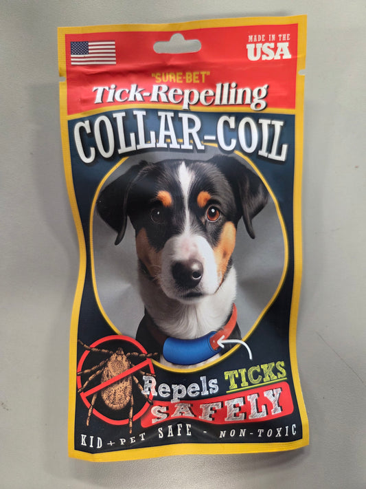 Sure bet tick repelling collar coil