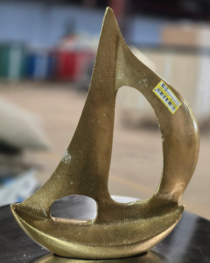 Metal Sail Boat Sculpture - Threshold™