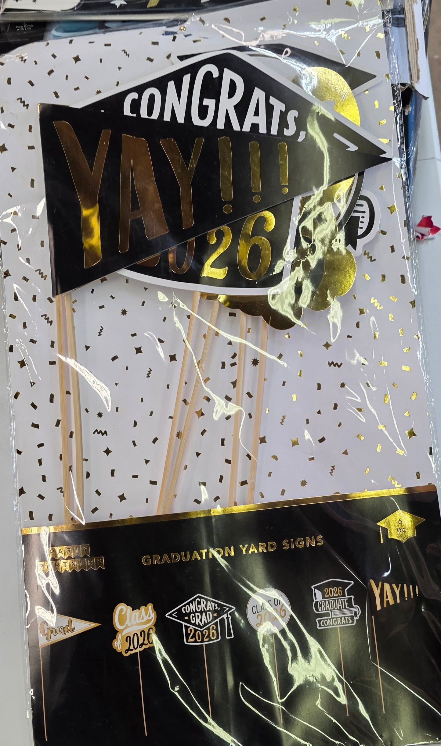 Graduation Yard Signs 6 pc Set - Class of 2026