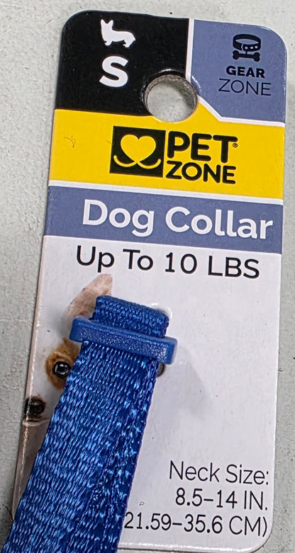 Pet Zone Small Dog Collar Blue
