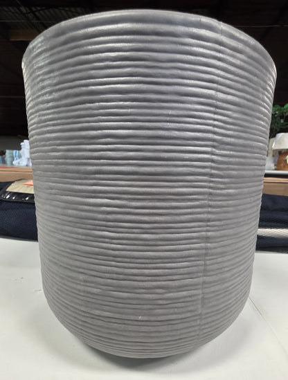 Fluted Outdoor Planter Gray 10" - Threshold™