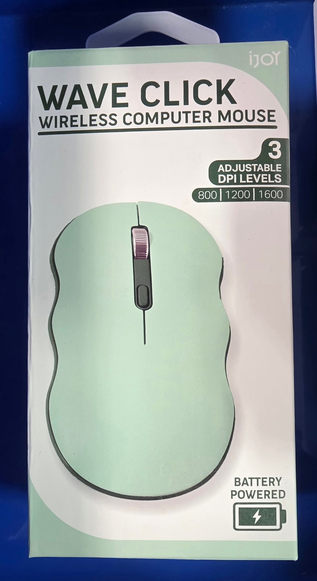 iJoy Wireless Wavy Computer Mouse - Green