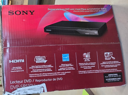 Sony 1080p Upscaling DVD Player - Black (DVPSR510H)