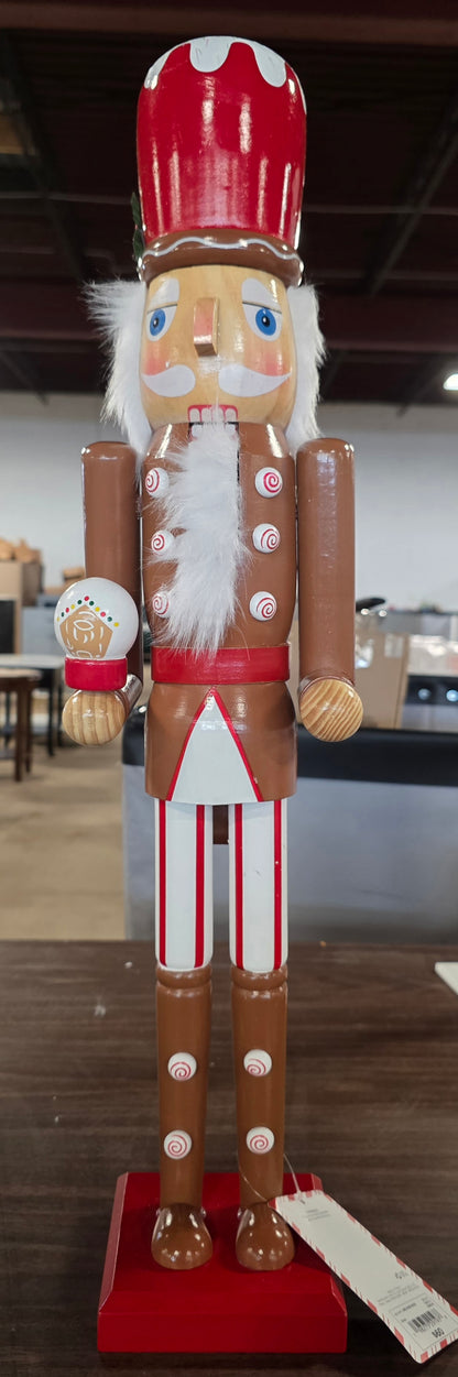 North Pole Trading Co. 24in Gingerbread Man Nutcracker 2025