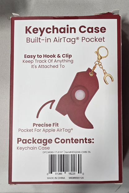 Vivitar Airtag Keychain - Cowboy Boot