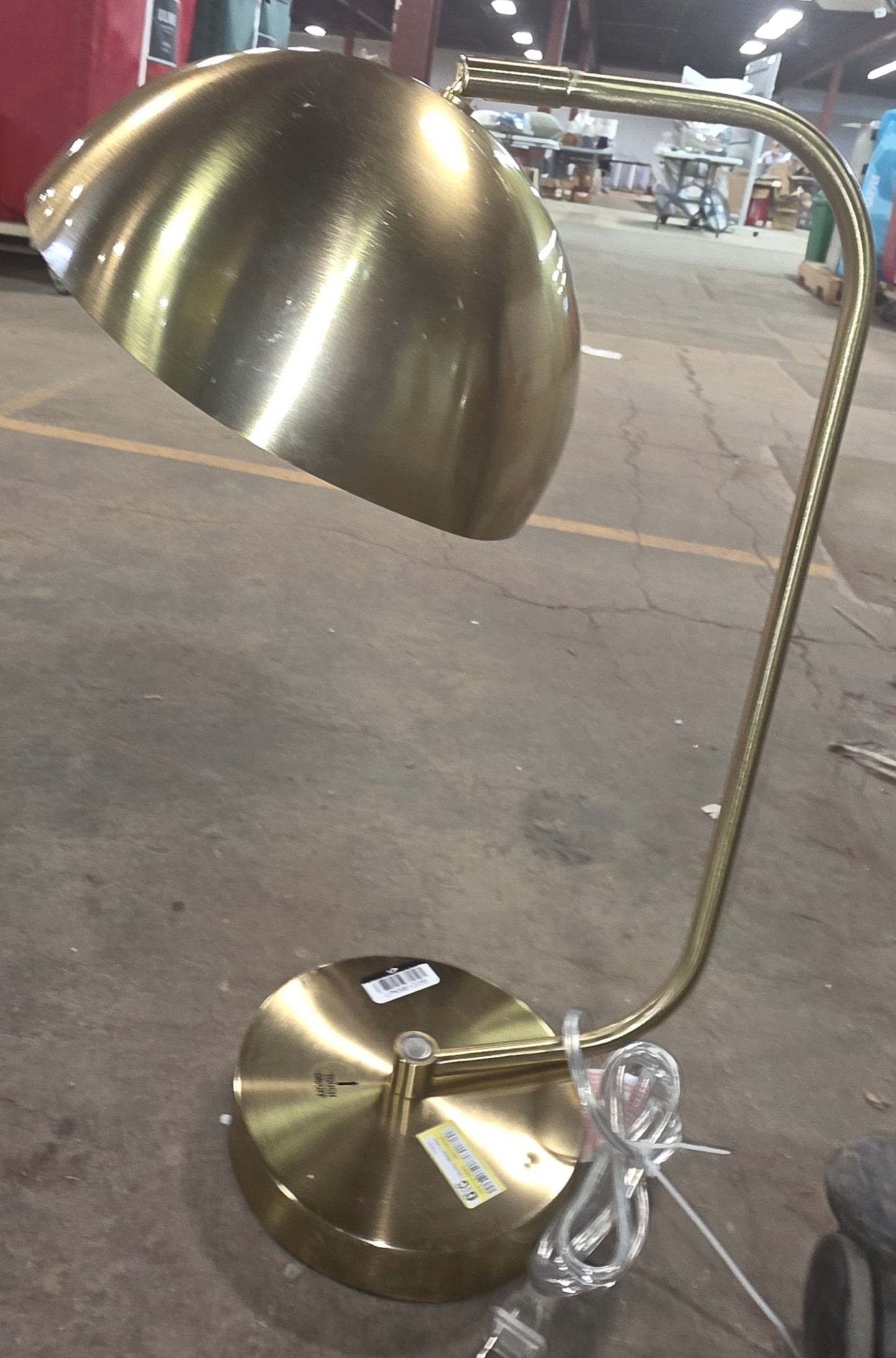 Glossy Metal Table Lamp Brass - Room Essentials™ AS-IS